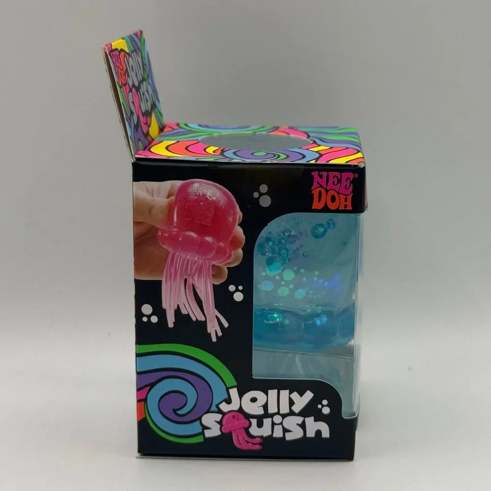 Schylling - NeeDoh Jelly Squish: Blue *AUTHENTIC* Sensory Squeeze Fidget Toy